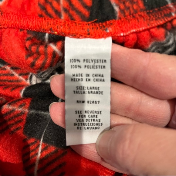 Disney Mickey Mouse Pajamas Sz Lg - Picture 6 of 7